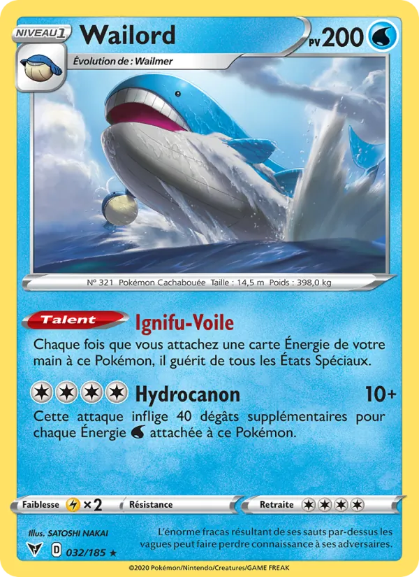 Carte Wailord 32/185 – Voltage Éclatant