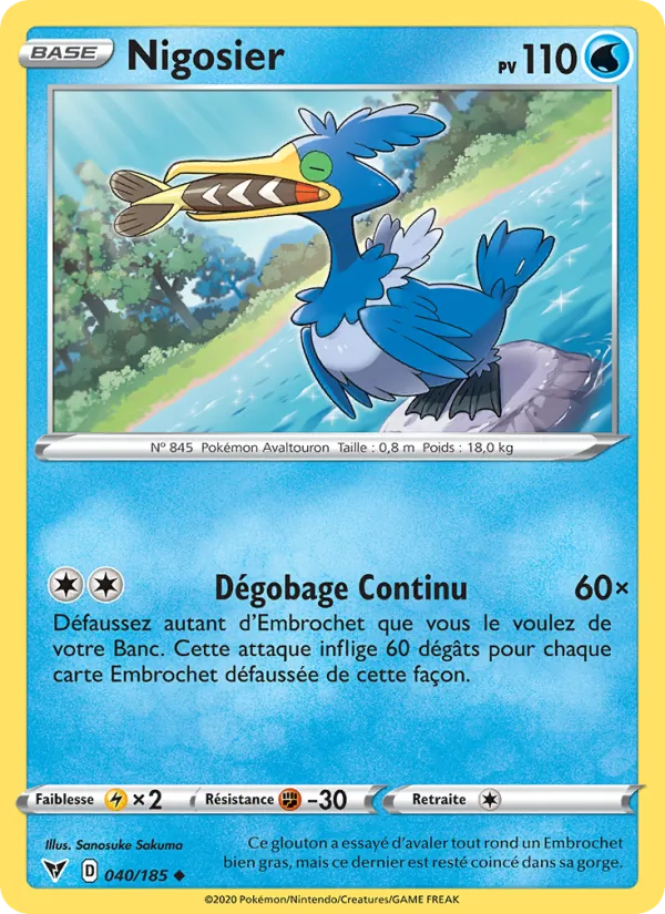 Carte Nigosier 40/185 – Voltage Éclatant