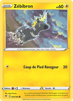 Carte Zébibron 53/185 – Voltage Éclatant