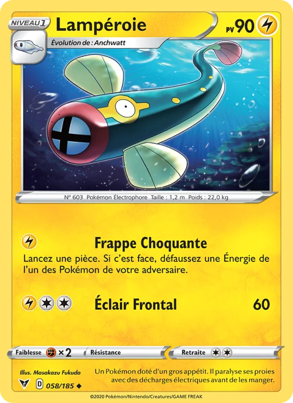 Carte Lampéroie 58/185 – Voltage Éclatant