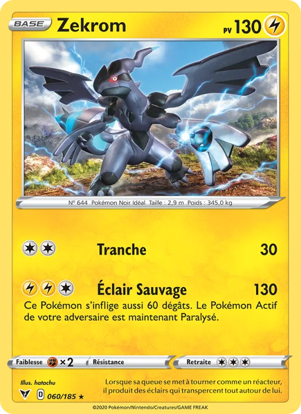 Carte Zekrom 60/185 – Voltage Éclatant