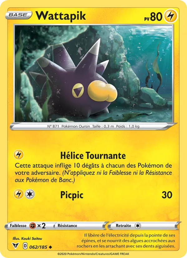 Carte Wattapik 62/185 – Voltage Éclatant
