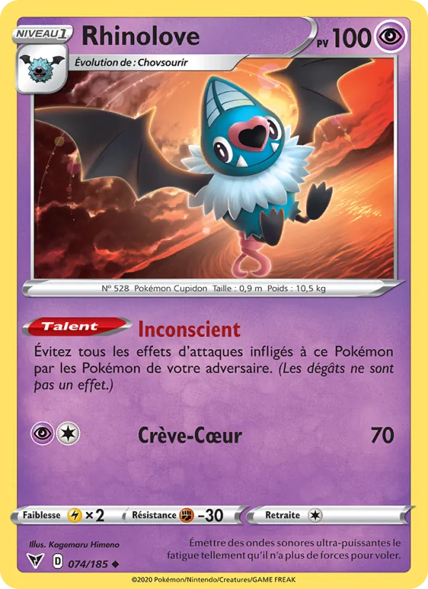 Carte Rhinolove 74/185 – Voltage Éclatant