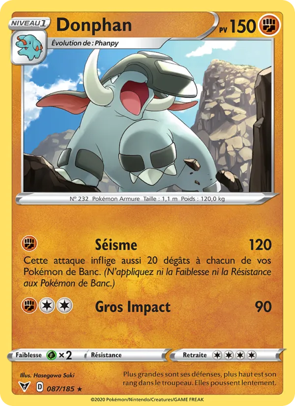 Carte Donphan 87/185 – Voltage Éclatant