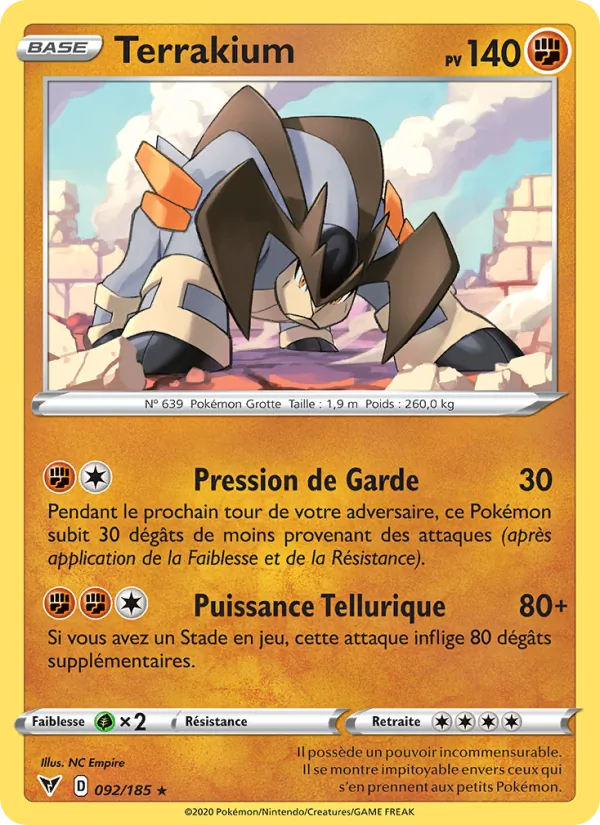Carte Terrakium 92/185 – Voltage Éclatant