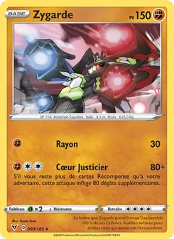 Carte Zygarde 93/185 – Voltage Éclatant