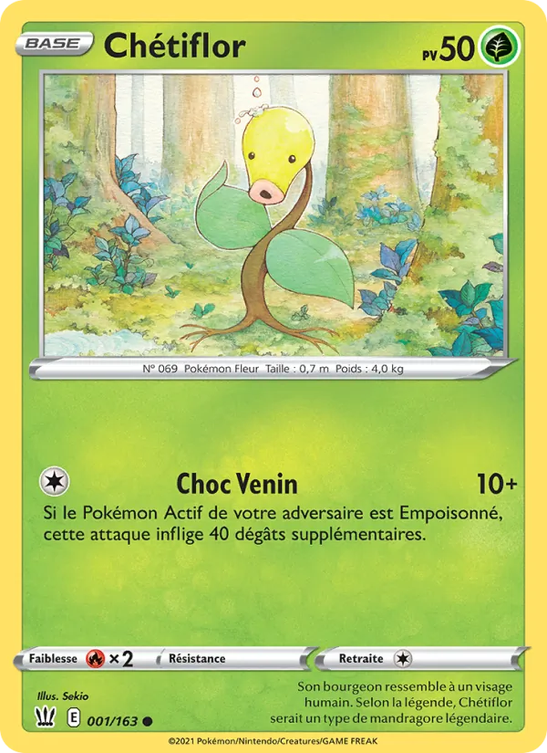 Carte Chétiflor 1/163 – Styles de Combat