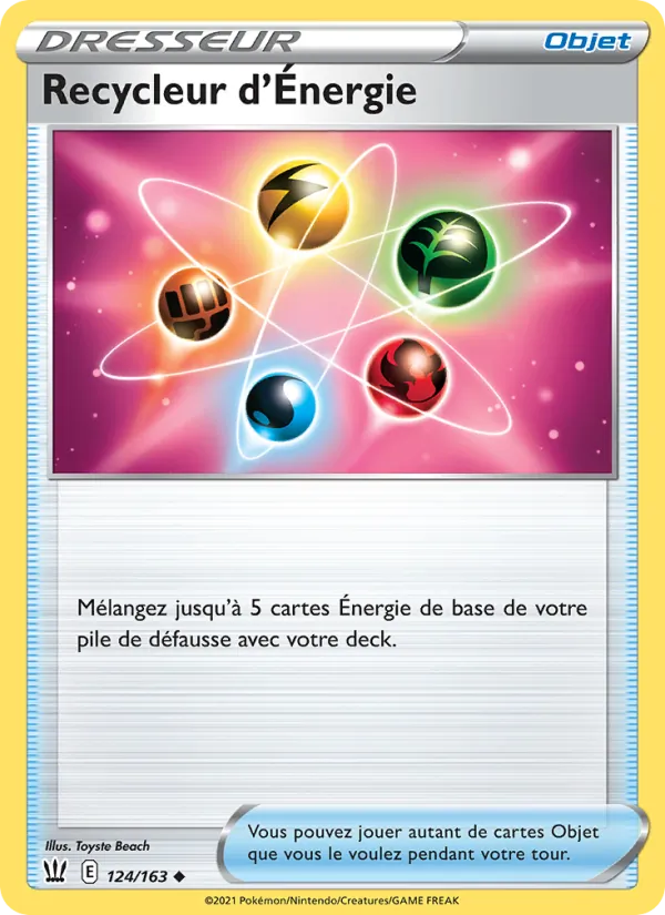 Carte Recycleur d'Énergie 124/163 – Styles de Combat