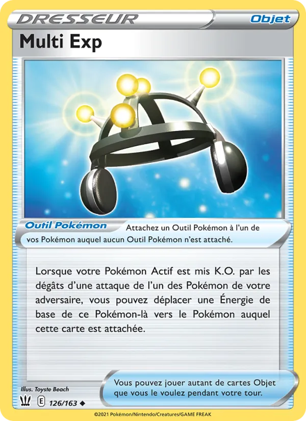 Carte Multi Exp 126/163 – Styles de combat