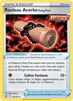 Carte Rouleau Acerbe Poing Final 133/163 – Styles de Combat