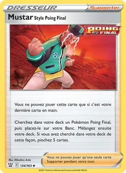 Carte Mustar Style Poing Final 134/163 – Styles de Combat