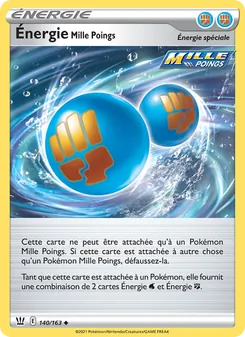 Carte Énergie Mille Poings 140/163 – Styles de Combat