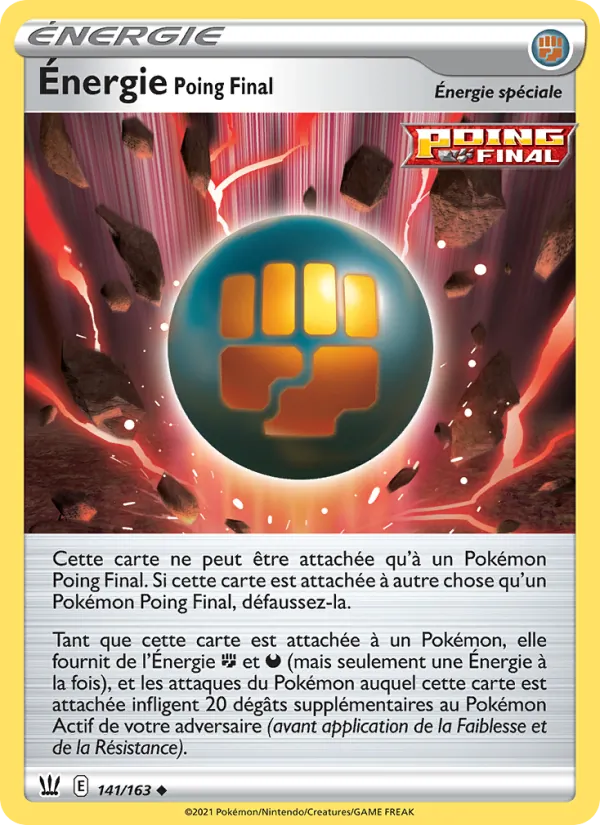 Carte Énergie Poing Final 141/163 – Styles de Combat