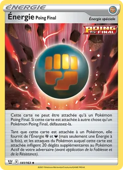 Carte Énergie Poing Final 141/163 – Styles de Combat
