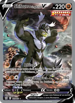 Carte Shifours Poing Final V 151/163 – Styles de Combat