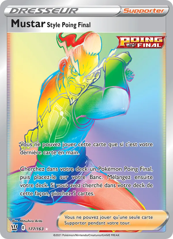 Carte Mustar Style Poing Final 177/163 – Styles de Combat