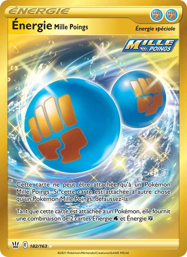 Carte Énergie Mille Poings 182/163 – Styles de Combat