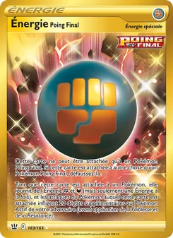 Carte Énergie Poing Final 183/163 – Styles de Combat