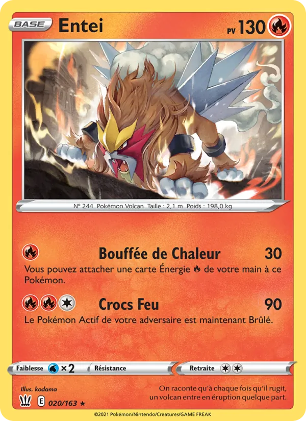 Carte Entei 20/163 – Styles de Combat