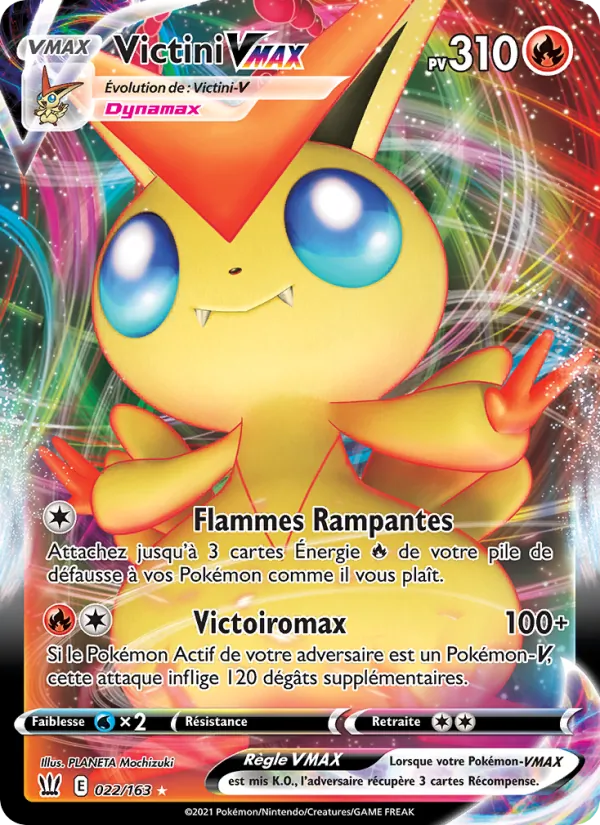 Carte Victini VMAX 22/163 – Styles de Combat