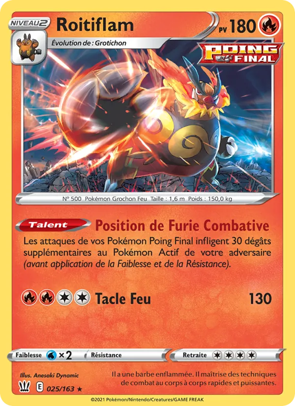 Carte Roitiflam 25/163 – Styles de Combat