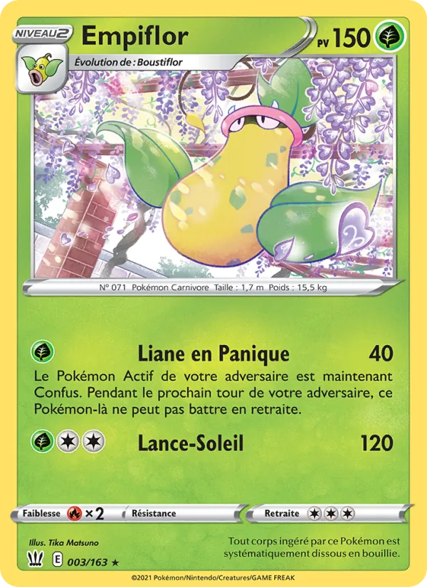 Carte Empiflor 3/163 – Styles de combat