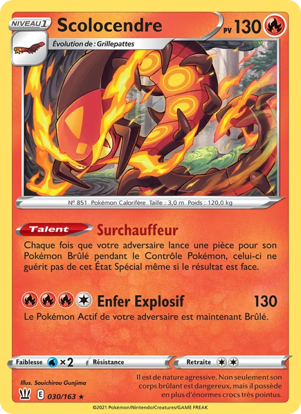 Carte Scolocendre 30/163 – Styles de Combat