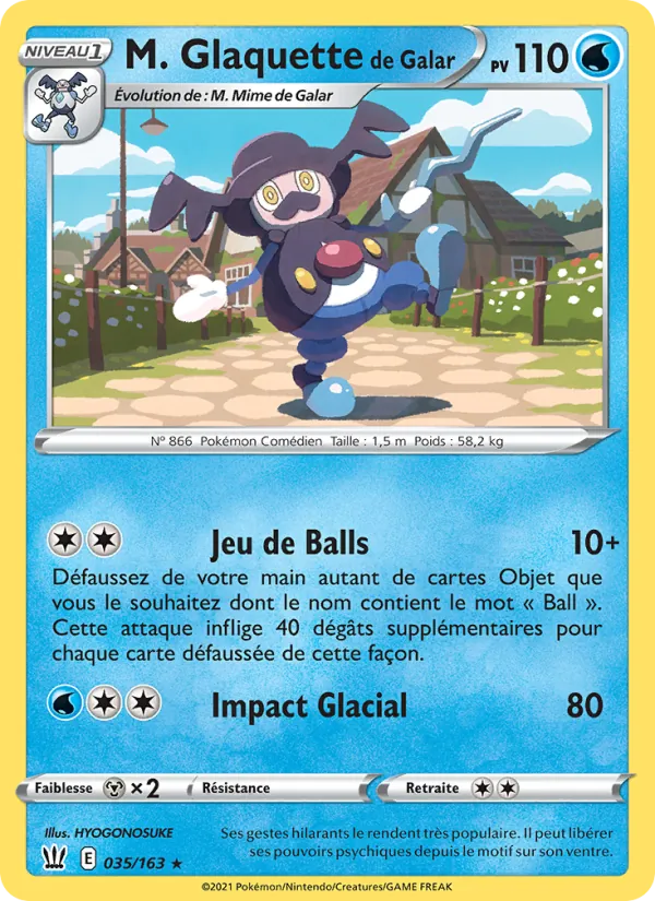 Carte M. Glaquette de Galar 35/163 – Styles de Combat