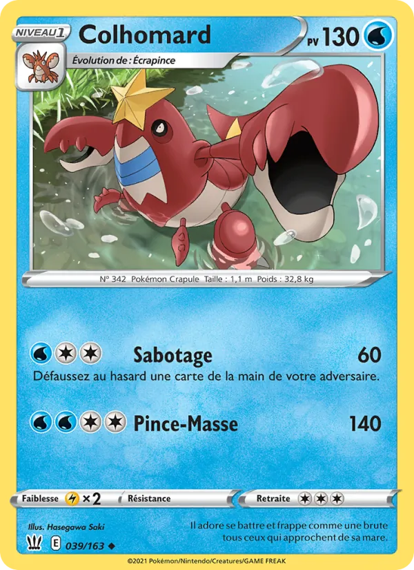 Carte Colhomard 39/163 – Styles de Combat