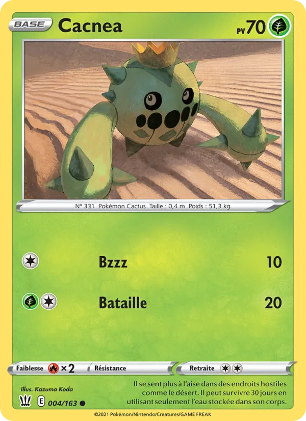 Carte Cacnea 4/163 – Styles de Combat