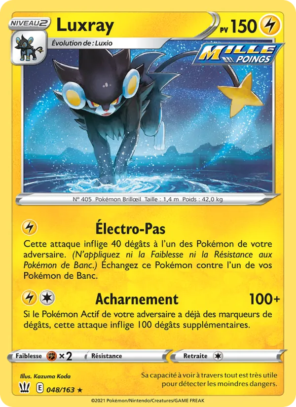 Carte Luxray 48/163 – Styles de Combat
