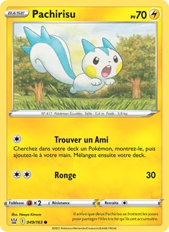 Carte Pachirisu 49/163 – Styles de combat