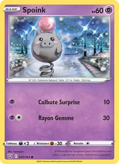 Carte Spoink 55/163 – Styles de combat