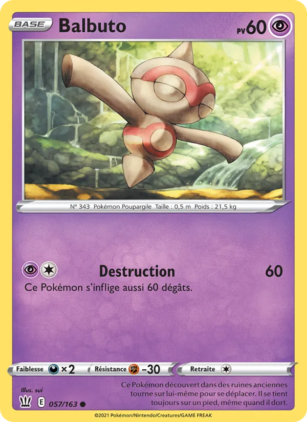 Carte Balbuto 57/163 – Styles de combat