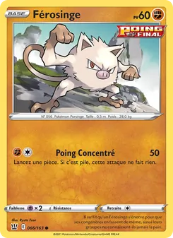 Carte Férosinge 66/163 – Styles de combat
