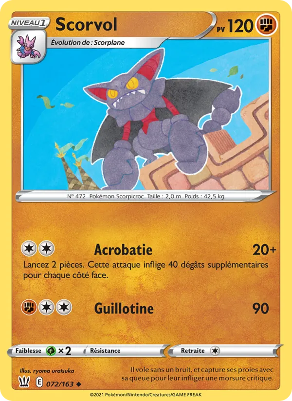 Carte Scorvol 72/163 – Styles de Combat