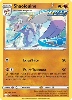 Carte Shaofouine 77/163 – Styles de Combat