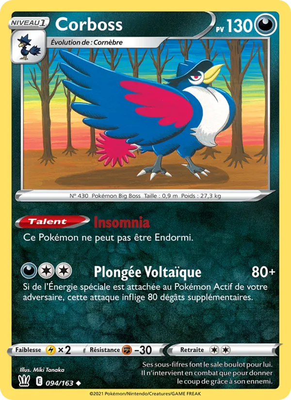 Carte Corboss 94/163 – Styles de Combat