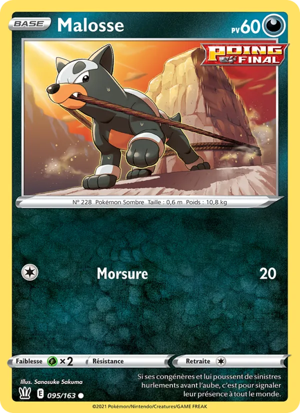 Carte Malosse 95/163 – Styles de combat