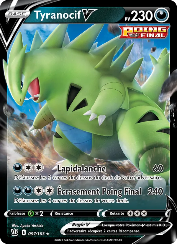 Carte Tyranocif V 97/163 – Styles de Combat