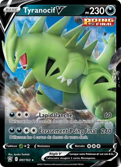 Carte Tyranocif V 97/163 – Styles de combat