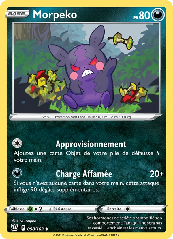 Carte Morpeko 98/163 – Styles de Combat