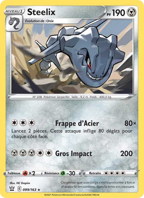 Carte Steelix 99/163 – Styles de Combat