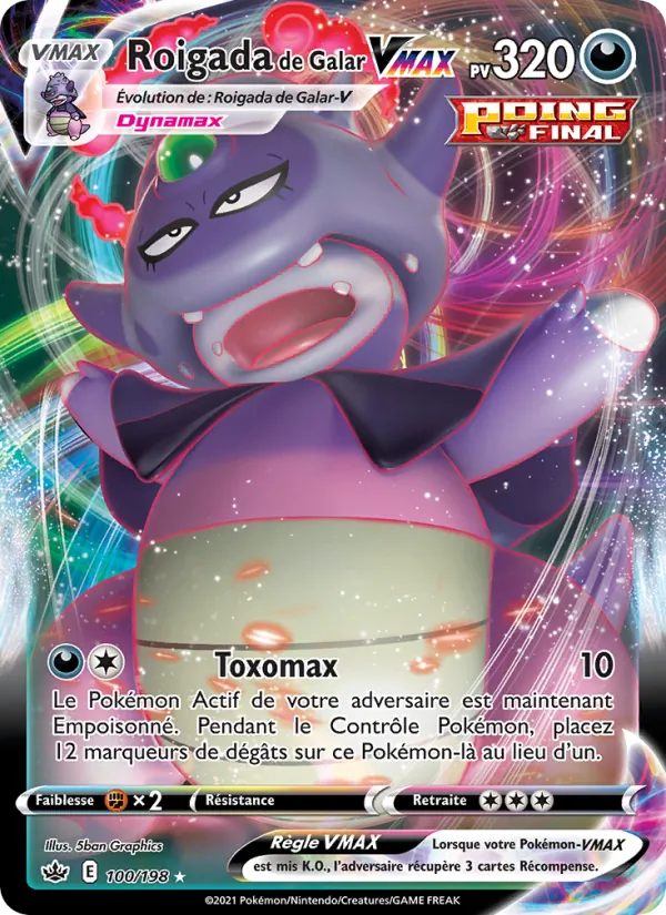 Carte Roigada de Galar VMAX 100/198 – Règne de Glace