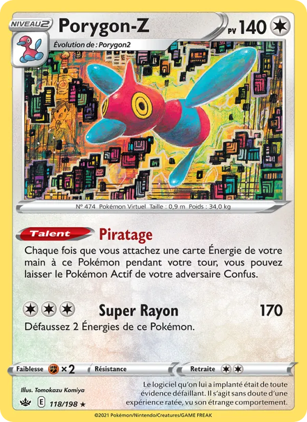 Carte Porygon-Z 118/198 – Règne de Glace