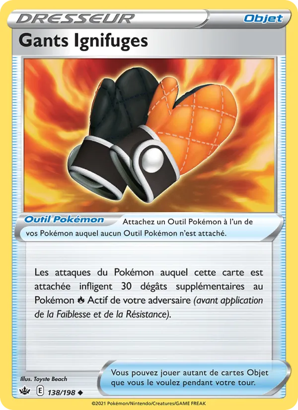 Carte Gants Ignifuges 138/198 – Règne de Glace