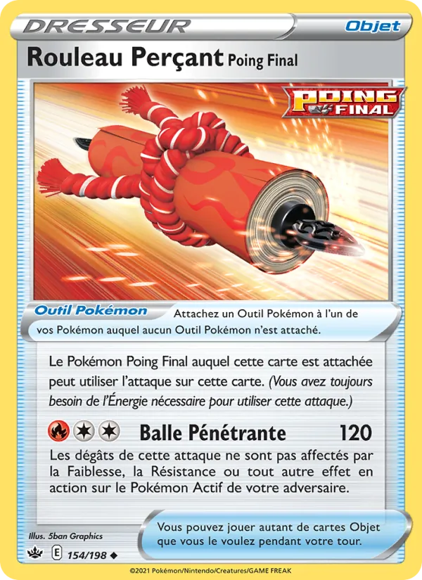 Carte Rouleau Perçant Poing Final 154/198 – Règne de Glace