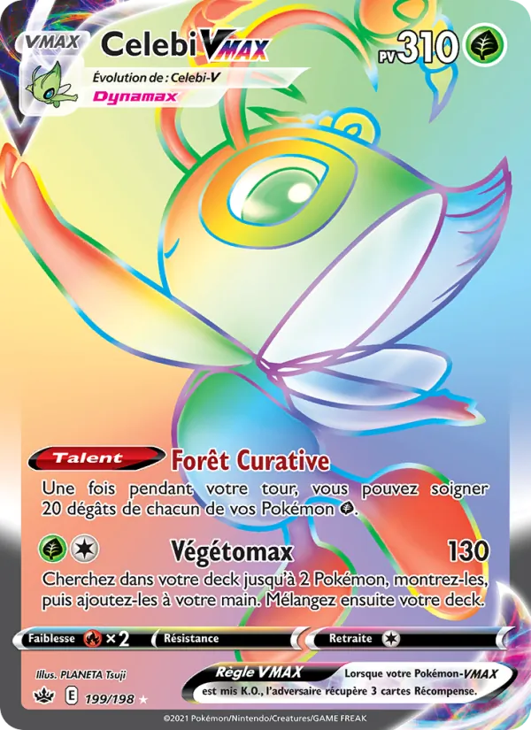 Carte Celebi VMAX 199/198 – Règne de Glace