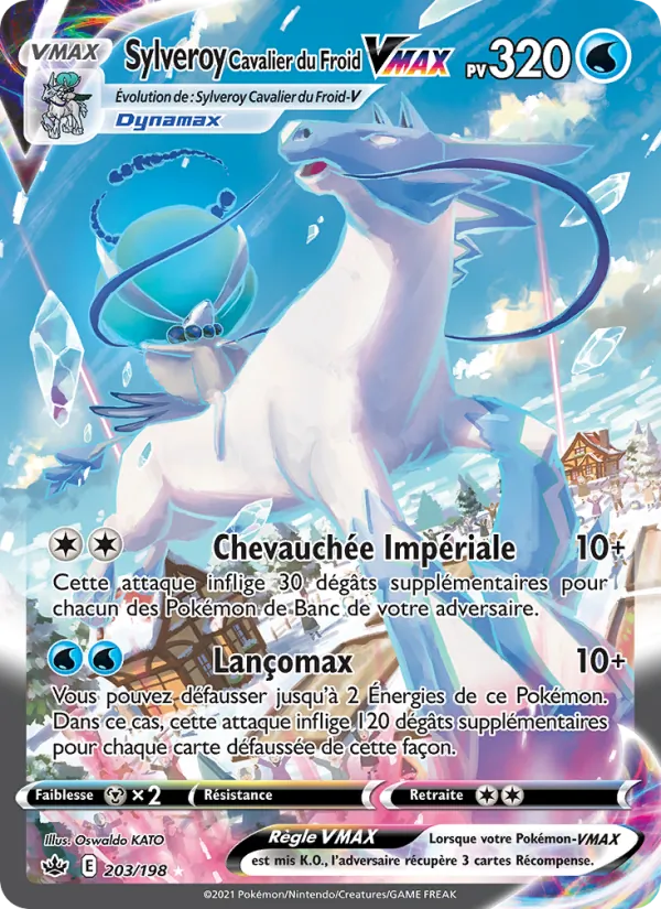 Carte Sylveroy Cavalier du Froid VMAX 203/198 – Règne de Glace