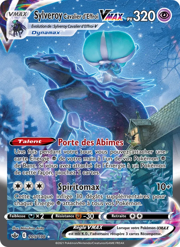 Carte Sylveroy Cavalier d'Effroi VMAX 205/198 – Règne de Glace